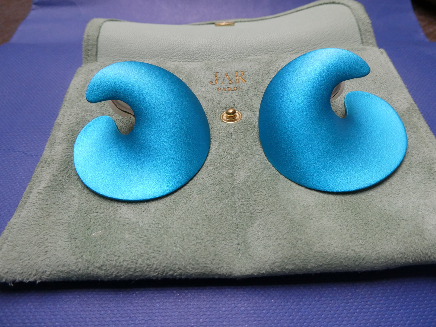 JAR PARIS 'VALERIE' ALUMINUM EARRINGS, 2010s