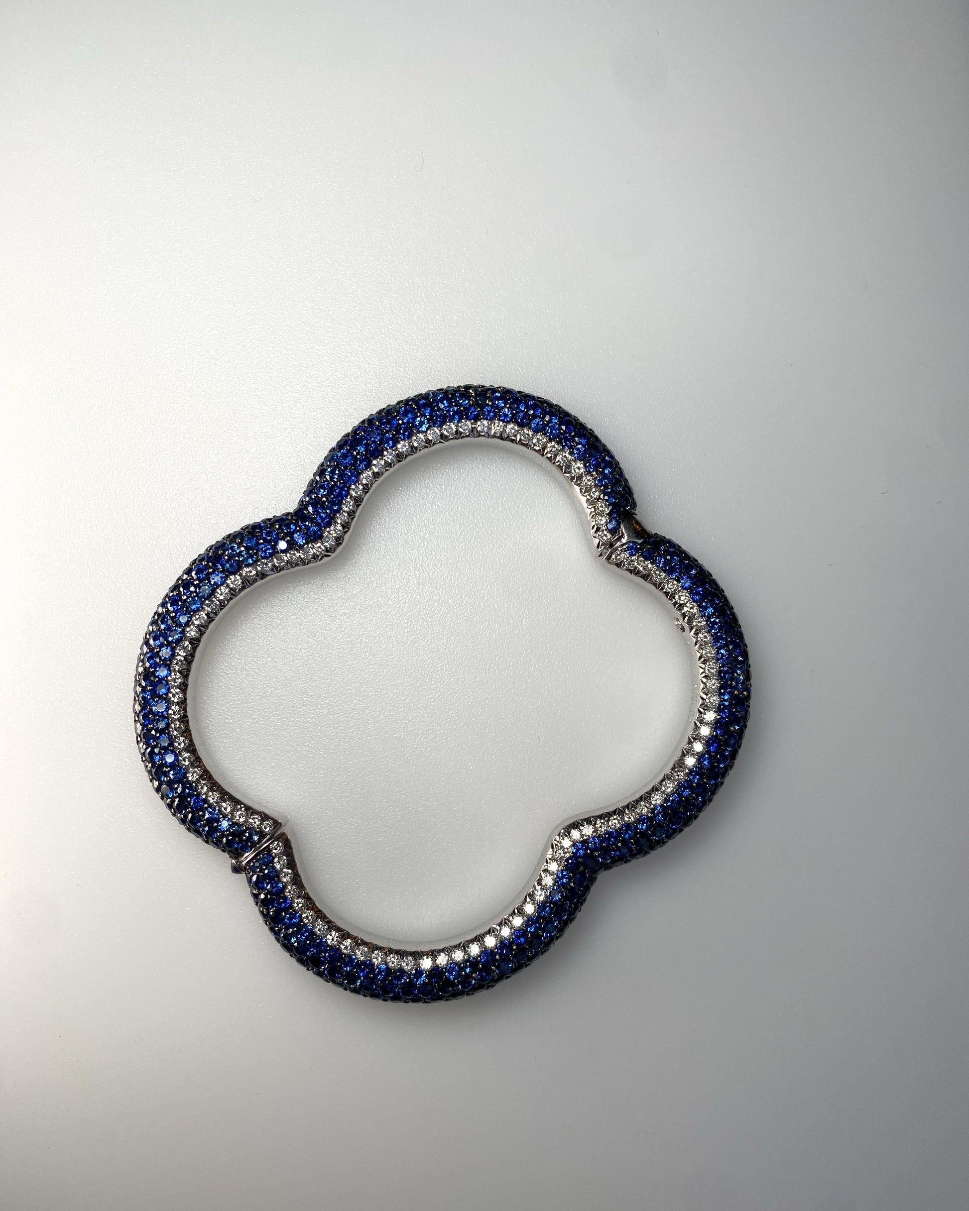 CACCIARI SALVATI SAPPHIRE, DIAMOND & YELLOW GOLD BRACELET, 1990s
