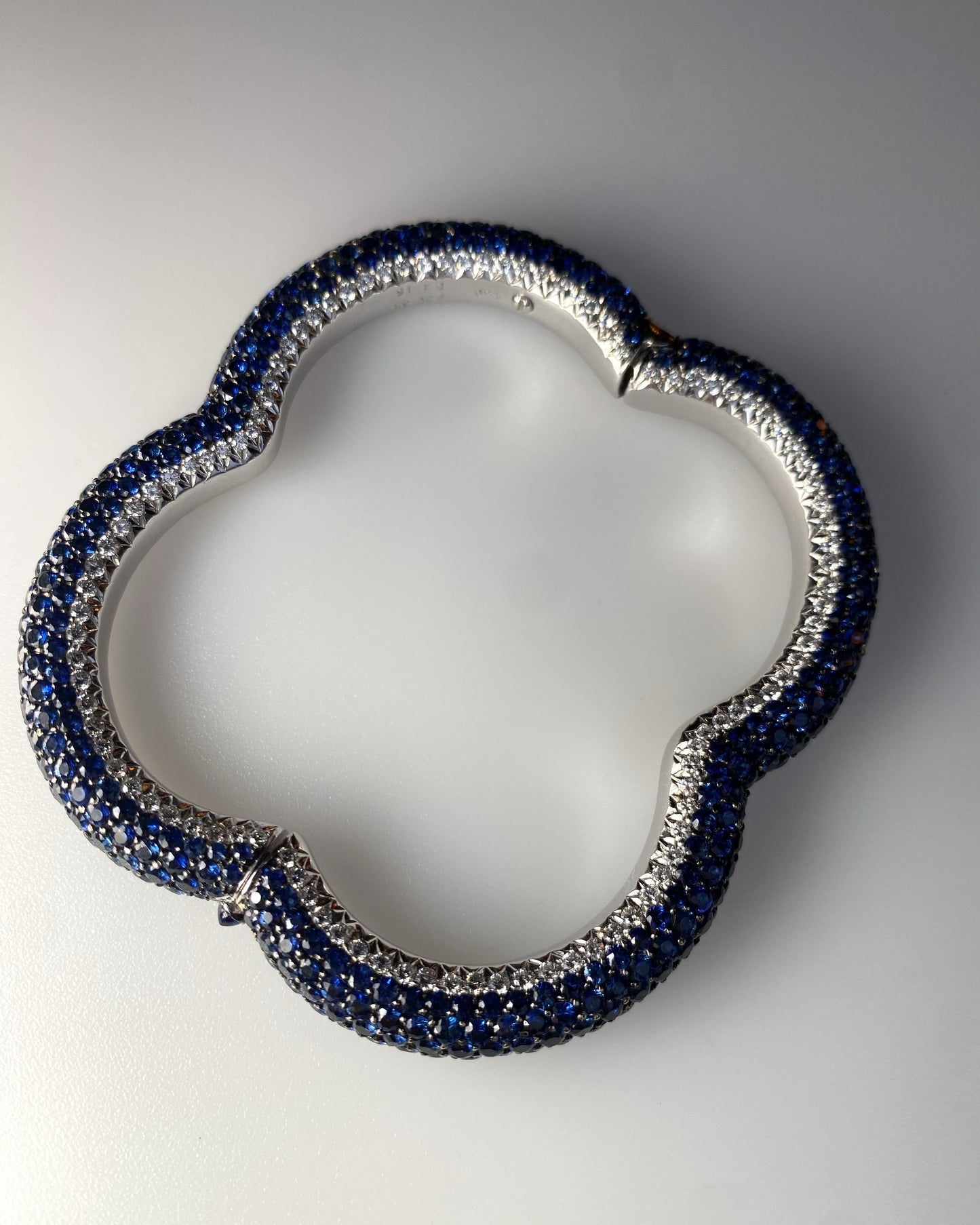 CACCIARI SALVATI SAPPHIRE, DIAMOND & YELLOW GOLD BRACELET, 1990s