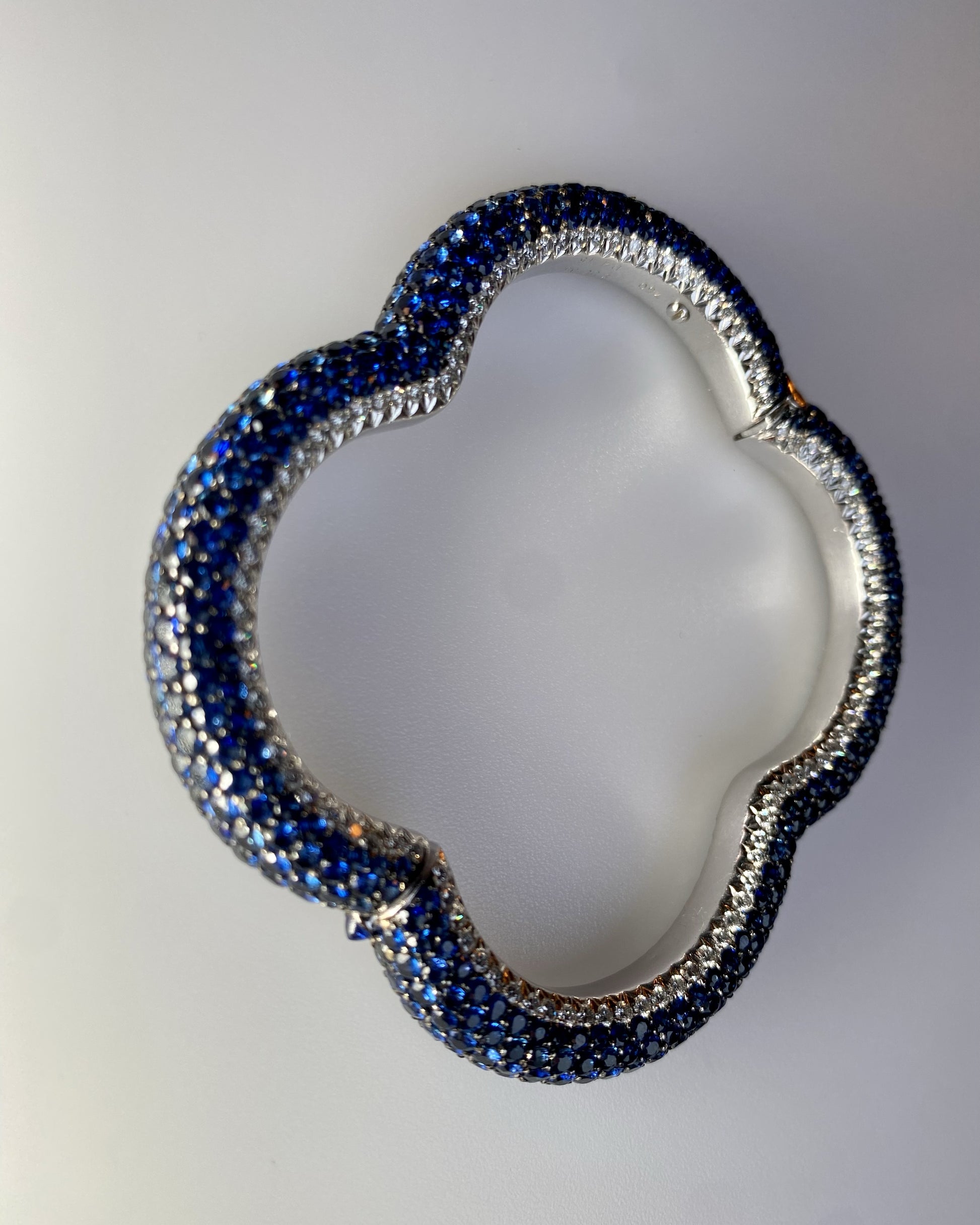 CACCIARI SALVATI SAPPHIRE, DIAMOND & YELLOW GOLD BRACELET, 1990s