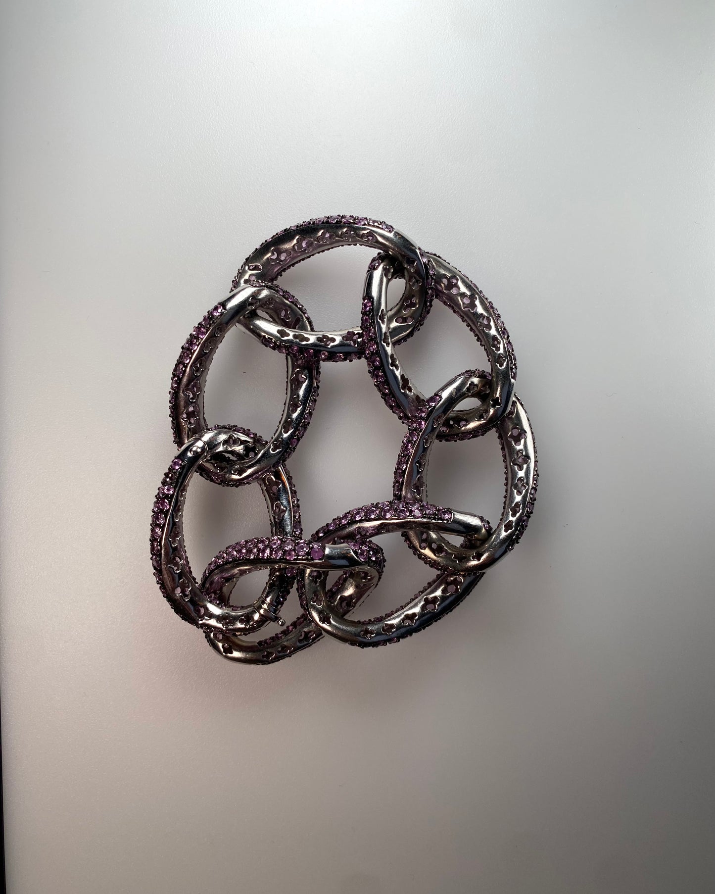 CACCIARI SALVATI PINK SAPPHIRE & GOLD BRACELET, 2000s