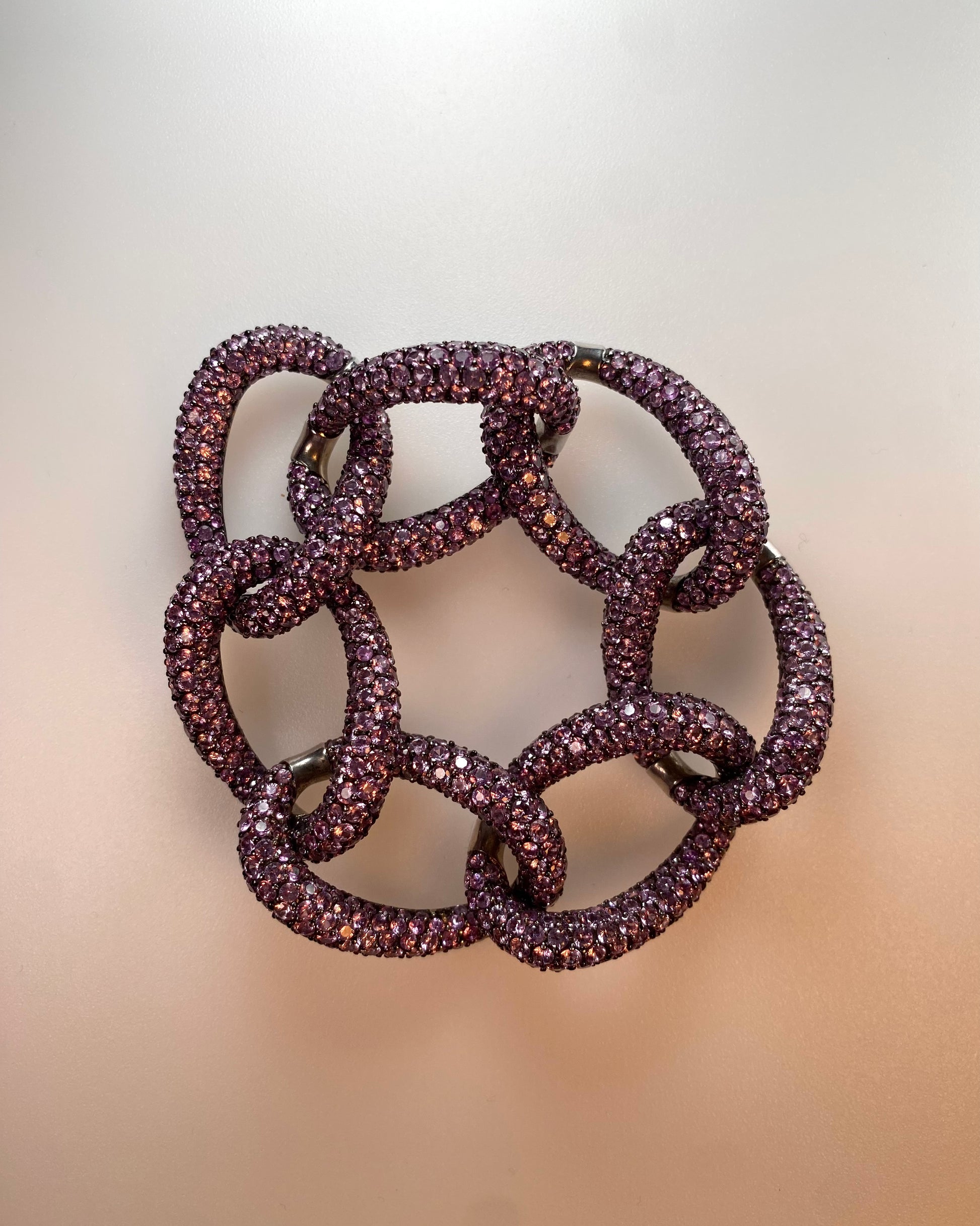 CACCIARI SALVATI PINK SAPPHIRE & GOLD BRACELET, 2000s