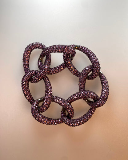CACCIARI SALVATI PINK SAPPHIRE & GOLD BRACELET, 2000s