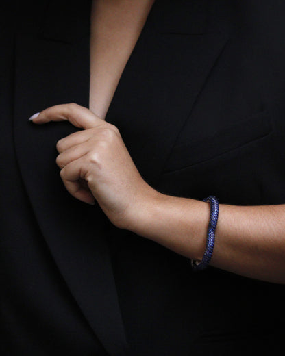 CACCIARI SALVATI SAPPHIRE, DIAMOND & YELLOW GOLD BRACELET, 1990s