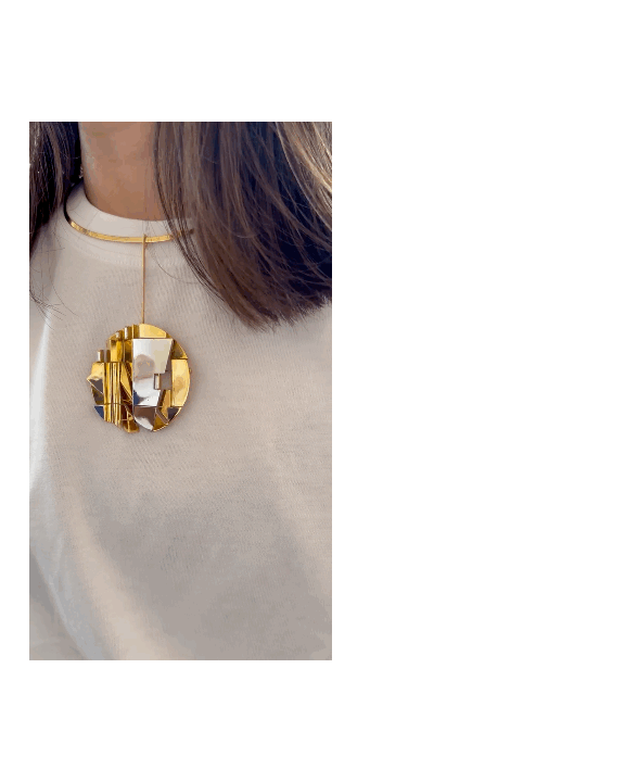 CARTIER YELLOW, WHITE GOLD & DIAMOND CONVERTIBLE CHOKER, PENDANT & BROOCH, 1970s