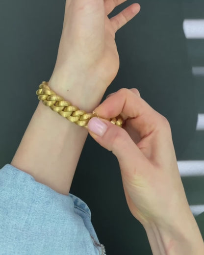 WEINGRILL YELLOW GOLD BRACELET, 20th CENTURY