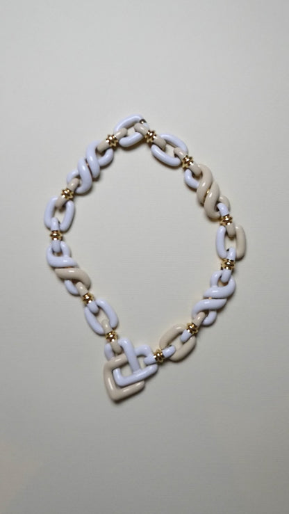 DAVID WEBB ENAMEL & YELLOW GOLD NECKLACE, 1970