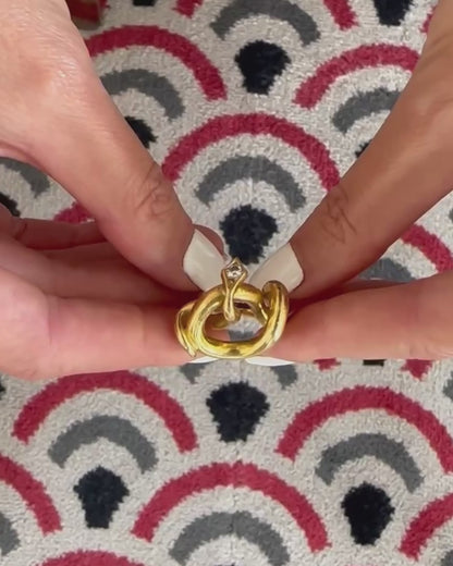 CARTIER DIAMOND & GOLD SNAKE RING, 1970s