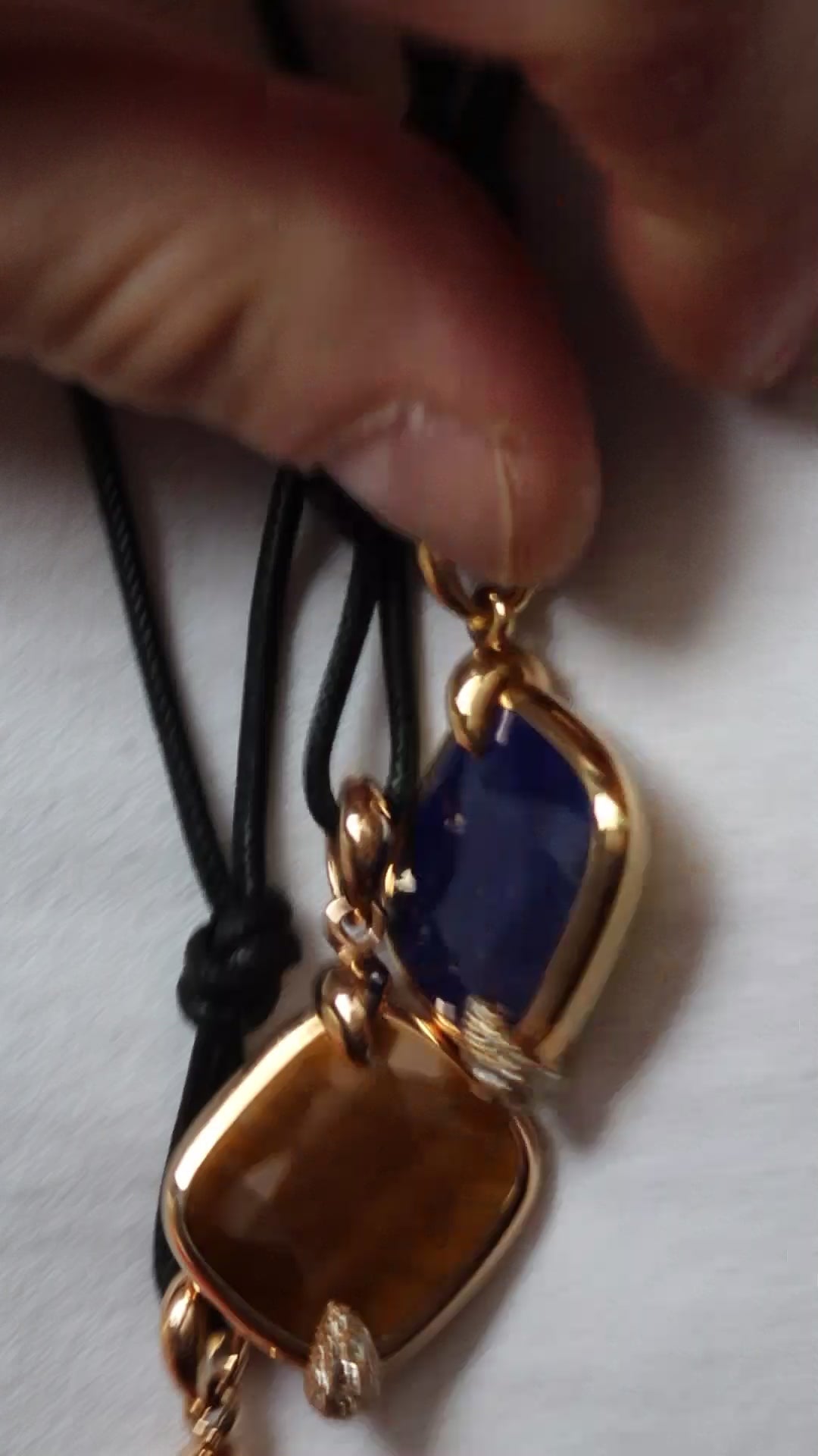 POMELLATO 'RITRATTO' LAPIS, DIAMOND & ROSE GOLD PENDANT, 2017