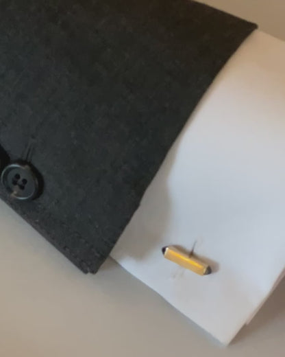 CARTIER ART DÉCO SAPPHIRE & GOLD CUFFLINKS