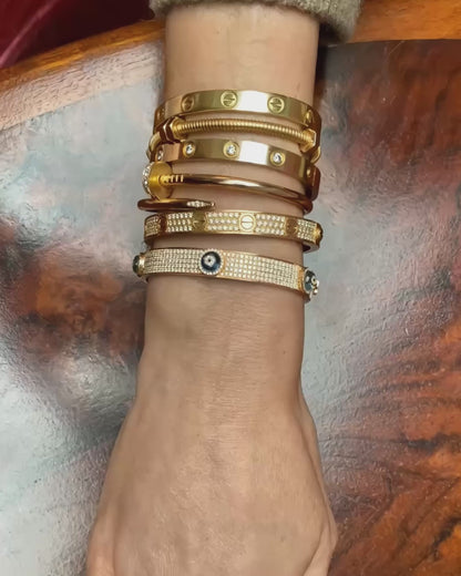 LORRAINE SCHWARTZ 'AGAINST EVIL EYE' TOPAZ, DIAMONDS & ROSE GOLD CUFF, 2020