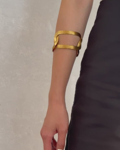 BVLGARI THREE-LINK GOLD BRACELET, 1970s