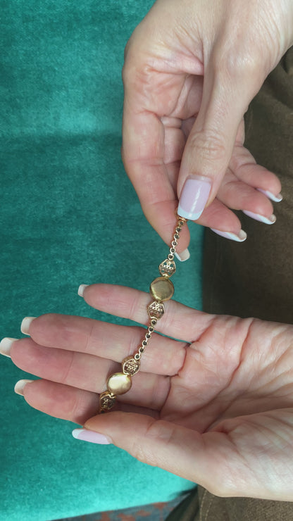 LORRAINE SCHWARTZ 'BE HAPPY' ROSE GOLD & DIAMOND BRACELET, 21st CENTURY