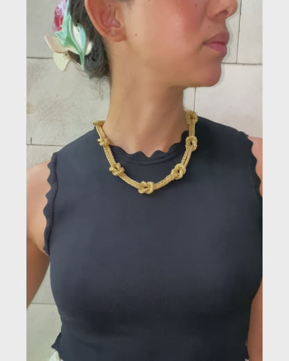 BUCCELLATI YELLOW GOLD TWO-LENGTH NECKLACE, 20th CENTURY