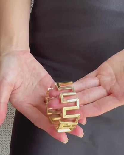 TIFFANY & CO. YELLOW GOLD MEANDER BRACELET, 1960s