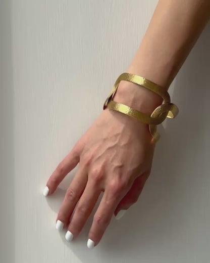 BVLGARI THREE-LINK GOLD BRACELET, 1970s