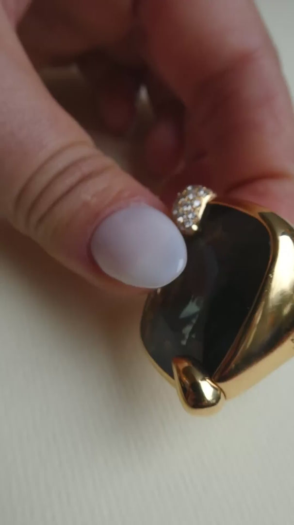 POMELLATO 'RITRATTO' BLUE TOPAZ, DIAMOND & GOLD COCKTAIL RING, 2017