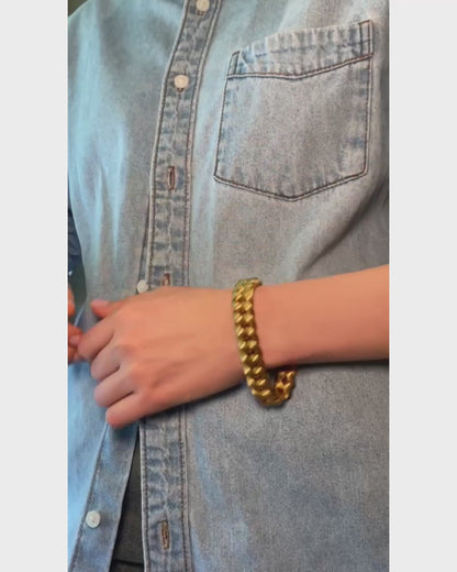 WEINGRILL YELLOW GOLD BRACELET, 20th CENTURY