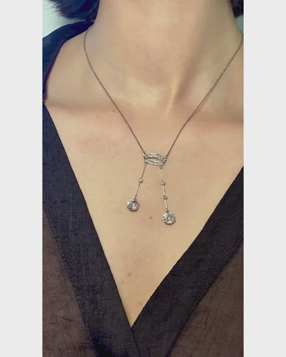 BELLE ÉPOQUE DIAMONDS & PLATINUM NECKLACE, 1915